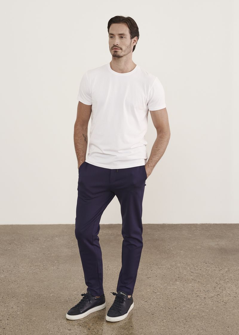 Iconic Pima Cotton Stretch T-Shirt in White